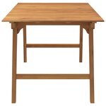 vidaXL Ensemble à manger de jardin 5 Pièces Bois d'acacia solide