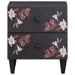 vidaXL Table de chevet Marron 40 x 33 5 x 46 cm Bois de mangue massif