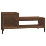 vidaXL Table basse Chêne marron 100x50x45 cm Bois d'ingénierie