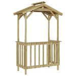 vidaXL Abri pour barbecue Marron 133.5 x 63 x 200 cm Pin imprégné