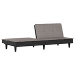 vidaXL Canapé-lit taupe tissu