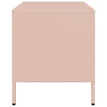 vidaXL Meuble TV rose 68x39x43 5 cm acier laminé à froid