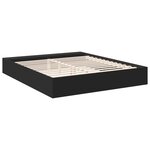 vidaXL Cadre de lit sans matelas noir 180x200 cm