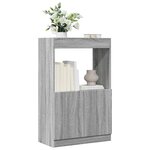 vidaXL Buffet haut sonoma gris 63x33x100 cm bois d'ingénierie