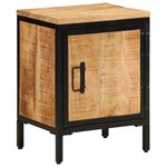 vidaXL Table de chevet 40x30x52 5 cm bois de manguier massif brut
