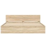 vidaXL Cadre de lit sans matelas chêne sonoma 180x200 cm