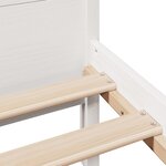 vidaXL Cadre de lit sans matelas blanc 90x190 cm bois de pin massif