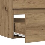 vidaXL Armoire d'évier chêne artisanal 90x38 5x45 cm bois d'ingénierie