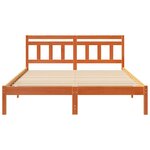 vidaXL Cadre de lit Marron 150 x 200 cm Pin massif