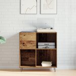 vidaXL Cabinet média chêne fait main 84 5x38x90 cm en bois d'ingénierie
