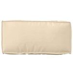 vidaXL Coussin Tissu Oxford Beige 80 x 40 x 12 cm