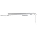 vidaXL Cadre de auvent Blanc 3 x 2 m Métal