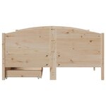 vidaXL Cadre de lit sans matelas 140x190 cm bois de pin massif