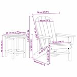 vidaXL Mobilier de jardin lounge 3 Pièces Blanc 38 x 38 x 46 cm