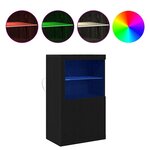 vidaXL Meuble d'appoint Chêne noir 60 5 x 37 x 100 cm