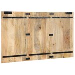vidaXL Tête de lit 140 cm bois de manguier brut massif