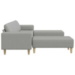 Ensemble de Canapés 3 Pièces Gris nuage tissu