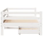 vidaXL Lit de jour avec tiroirs sans matelas 90x200 cm bois massif