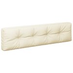vidaXL Coussins de palette lot de 2 crème tissu