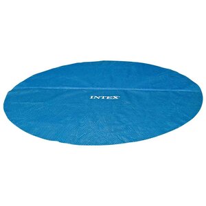 Intex Couverture solaire de piscine Bleu 206 cm Polyéthylène