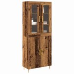 vidaXL Haut Armoire 2 Pièces Bois ancien Bois d'ingénierie