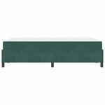 vidaXL Cadre de lit Vert foncé  vert et blanc 120 x 200 cm Velours
