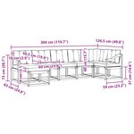 vidaXL Ensemble de canapés d'extérieur 7 pc