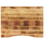 vidaXL Dessus de bureau avec courbe 110x80x2 5 cm manguier massif brut