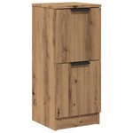 vidaXL Buffet chêne artisanal 30x30x70 cm bois d'ingénierie