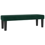 vidaXL Sommier à lattes de lit et matelas Vert foncé 140x190cm Velours