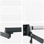 vidaXL Store Rétractable Automatique Blanc 400x300 cm