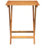 vidaXL Table de jardin pliante Carrée 60x60x72 cm Bois massif Acacia
