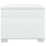 vidaXL Sommier à lattes de lit avec matelas Blanc 90x190 cm Similicuir