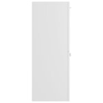 vidaXL Armoire de salle de bain Blanc brillant Bois d’ingénierie