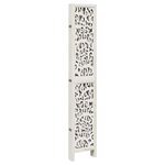 vidaXL Cloison de séparation 6 panneaux blanc bois de paulownia massif