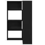 vidaXL Bibliothèque Chêne noir 140 x 30 x 140 cm Bois d'ingénierie