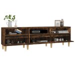 vidaXL Meuble TV chêne fumé 150x30x44 5 cm bois d'ingénierie