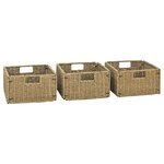 vidaXL Meuble de salle de bain lavabos en marbre noir Bois teck massif