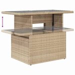 vidaXL Ensemble de canapé de jardin 9 Pièces beige et gris clair