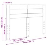 vidaXL Tête de lit Chêne Sonoma 160 cm Bois d'ingénierie