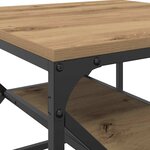 vidaXL Table basse Chêne artisanal 51 x 50 x 40 cm