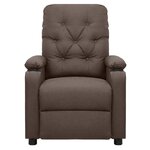 vidaXL Fauteuil Marron Tissu