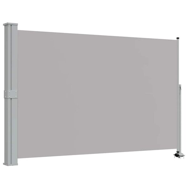 vidaXL Auvent latéral rétractable de patio 160 x 300 cm Gris