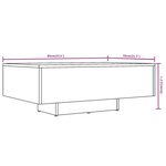 vidaXL Table basse Chêne marron 85x55x31 cm Bois d'ingénierie