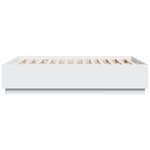 vidaXL Cadre de lit sans matelas blanc 140x190 cm