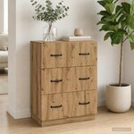 vidaXL Armoire à tiroirs 66 x 34 5 x 87 cm Bois d'ingénierie