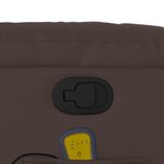 vidaXL Fauteuil de massage inclinable Marron Similicuir