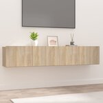 vidaXL Meubles TV 2 Pièces chêne sonoma 80x30x30 cm bois d'ingénierie