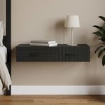 vidaXL Table d'appoint murale 87 5 x 34 5 x 17 cm Bois d'ingénierie
