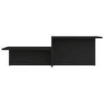 vidaXL Table basse Noir 111 5x50x33 cm Bois d'ingénierie